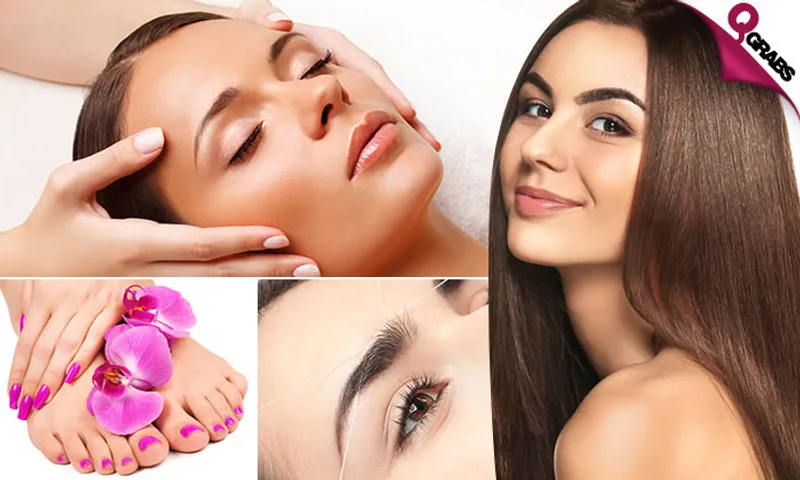 Killer Beauty Deal: Facial Scrub + Mani-Pedi with Color + Threading + Hair Treatment & Blow-dry!